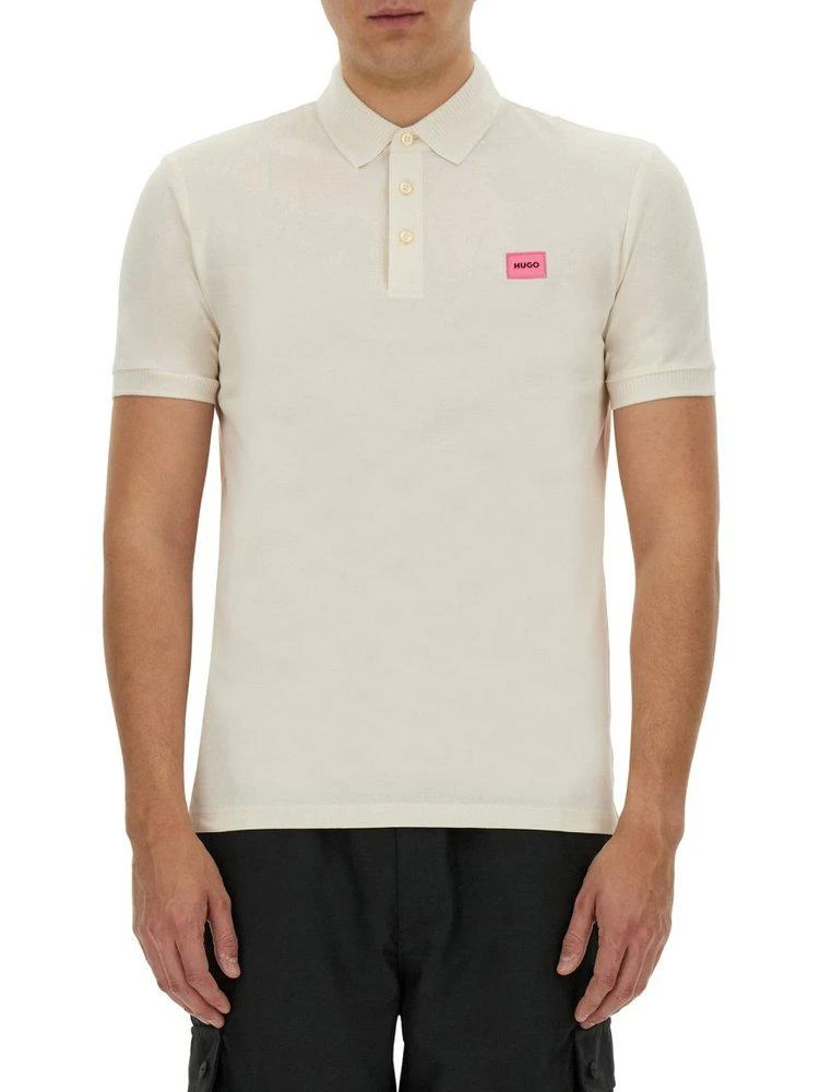 商品Hugo Boss|Hugo Boss Logo Patch Slim-Fit Polo Shirt,价格¥516,第1张图片