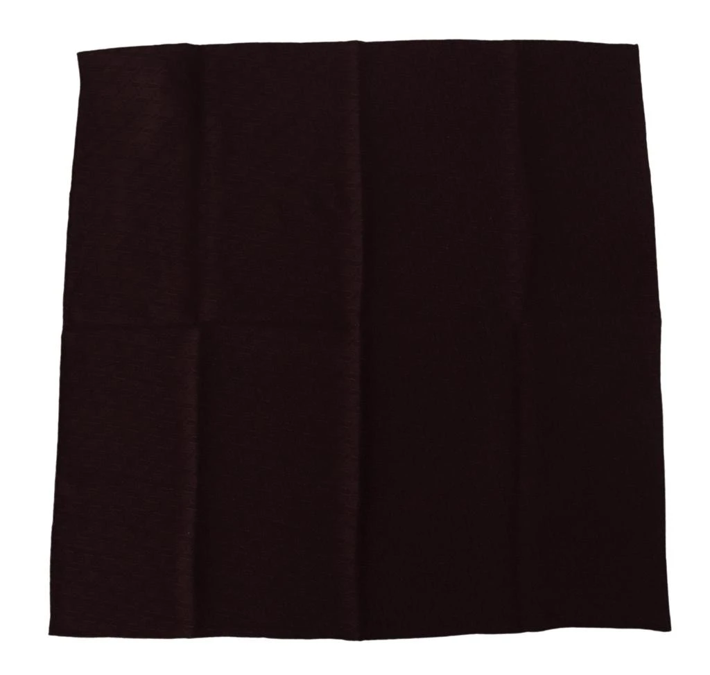 商品Dolce & Gabbana|Dolce & Gabbana Brown Silk Blend Square Wrap Handkerchief Scarf,价格¥1300,第1张图片