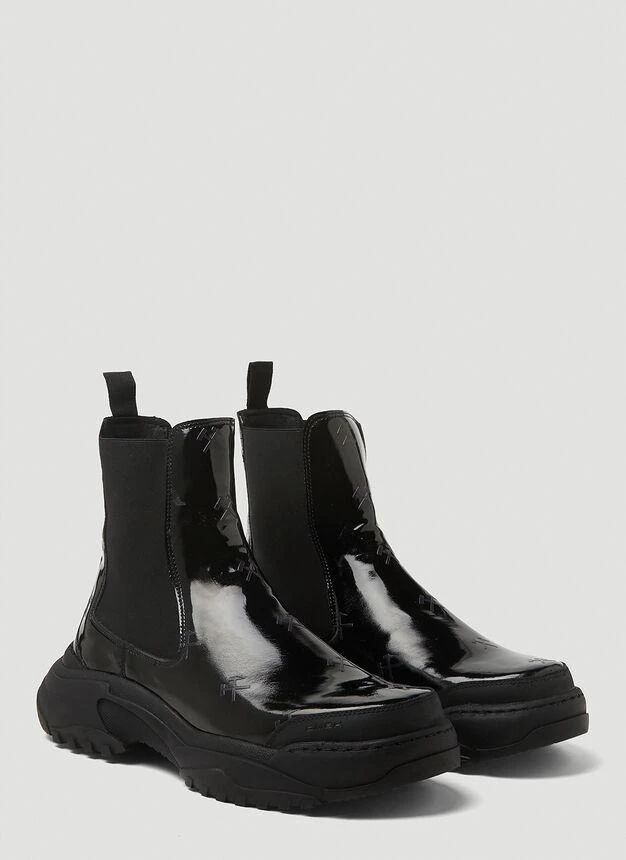 商品GmbH|Monogram Chelsea Boots in Black,价格¥1323,第2张图片详细描述