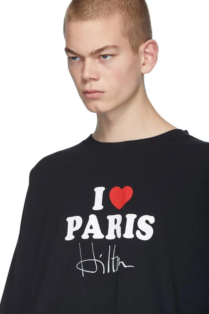 商品Vetements|SSENSE Exclusive Black 'I Love Paris' 独家款T恤,价格¥2267,第4张图片详细描述