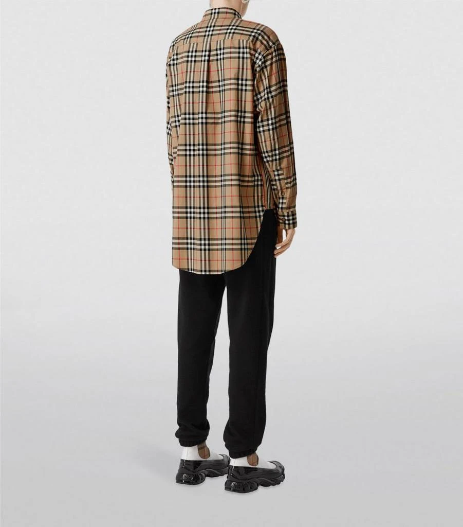 商品Burberry|Vintage Check Stretch Cotton Oversized Shirt,价格¥4890,第3张图片详细描述