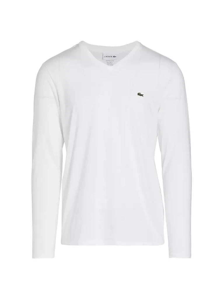 商品Lacoste|V-Neck Cotton Sweater,价格¥368,第1张图片