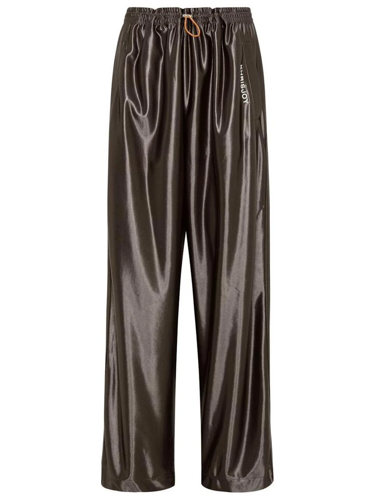 商品Khrisjoy|METALLIC SILVER POLYESTER PANTS,价格¥1555,第1张图片