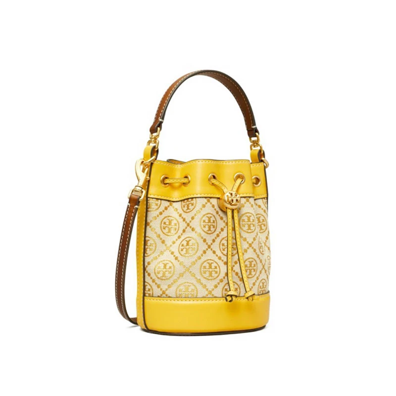 【香港直邮】汤丽柏琦TORY BURCH 迷你提花斜挎水桶包女包 80534 商品