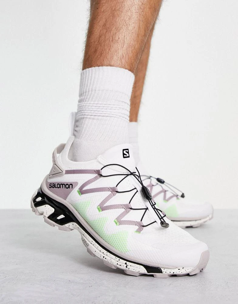 商品Salomon|Salomon XT-RUSH unisex trainers in white and green,价格¥834,第2张图片详细描述