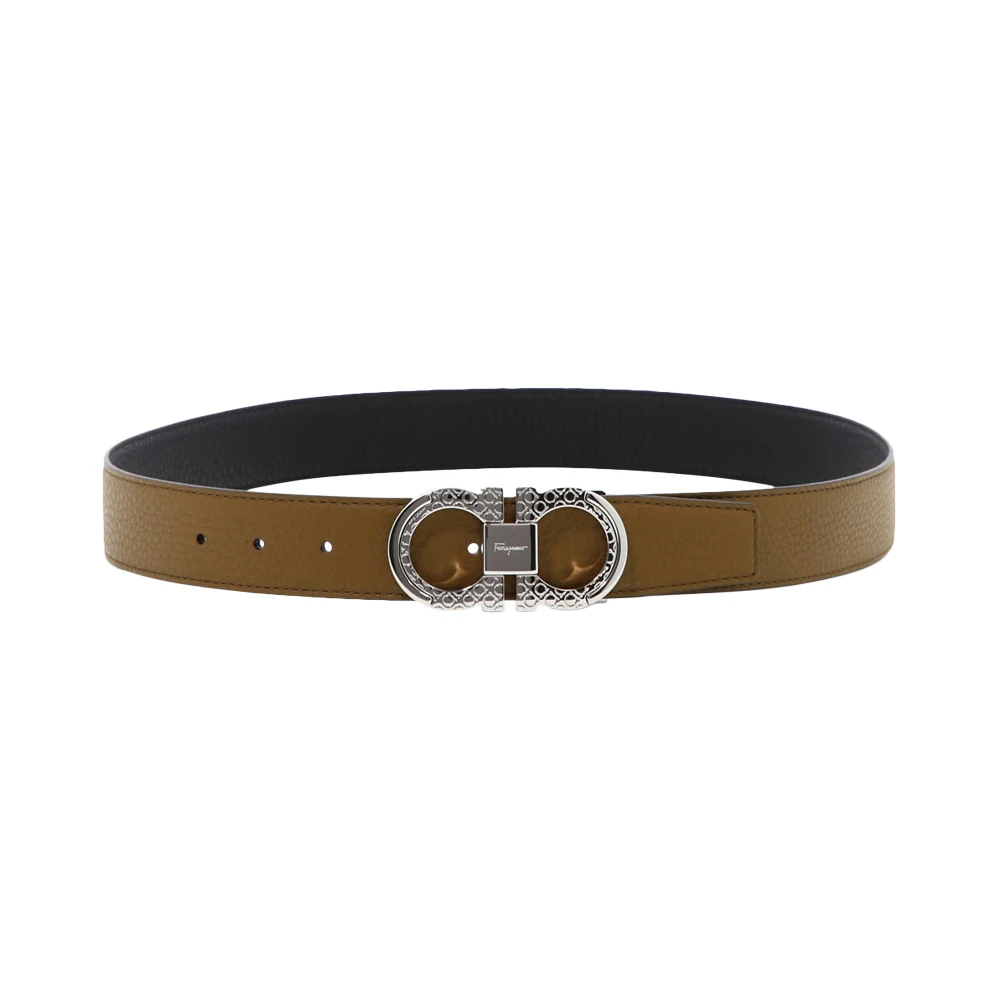 商品Salvatore Ferragamo|SALVATORE FERRAGAMO 男士腰带拼色 0752670,价格¥2634,第1张图片