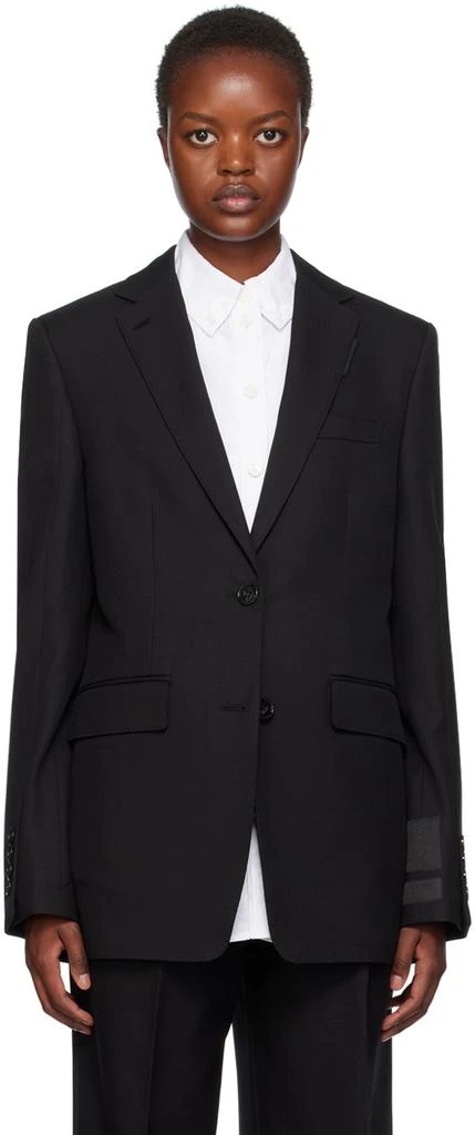 商品Burberry|Black Oversized Tailored Blazer,价格¥7394,第1张图片