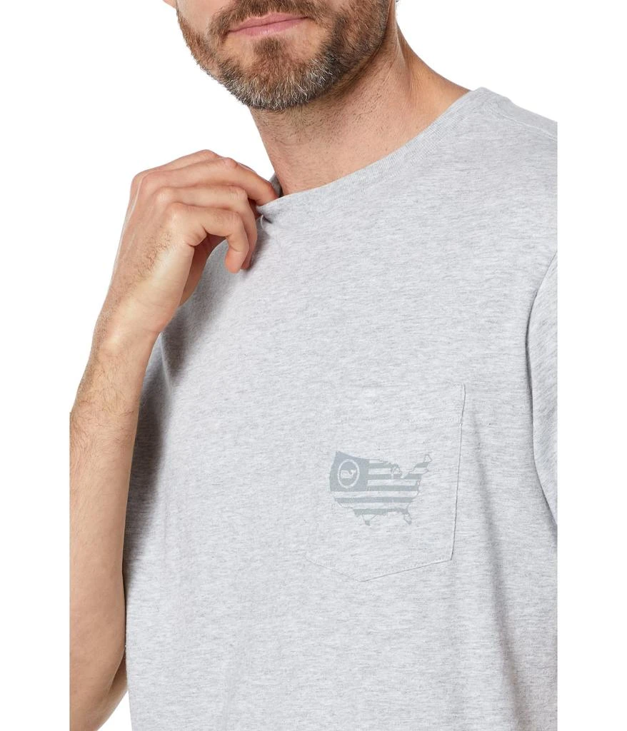 商品Vineyard Vines|Short Sleeve USA Whale Dot Flag Pocket T-Shirt,价格¥325,第3张图片详细描述