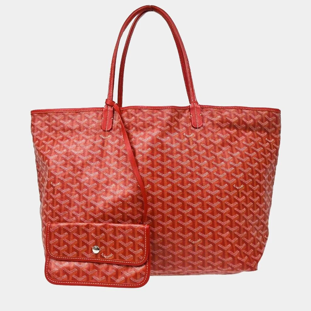 商品[二手商品] Goyard|Goyard Red PVC, Leather Saint Louis GM Tote Bag,价格¥23347,第1张图片