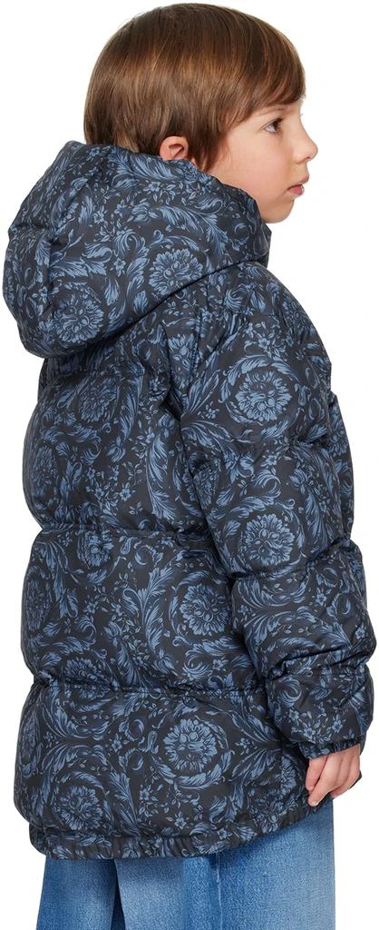 商品Versace|Kids Navy Barocco Down Jacket,价格¥3573,第3张图片详细描述