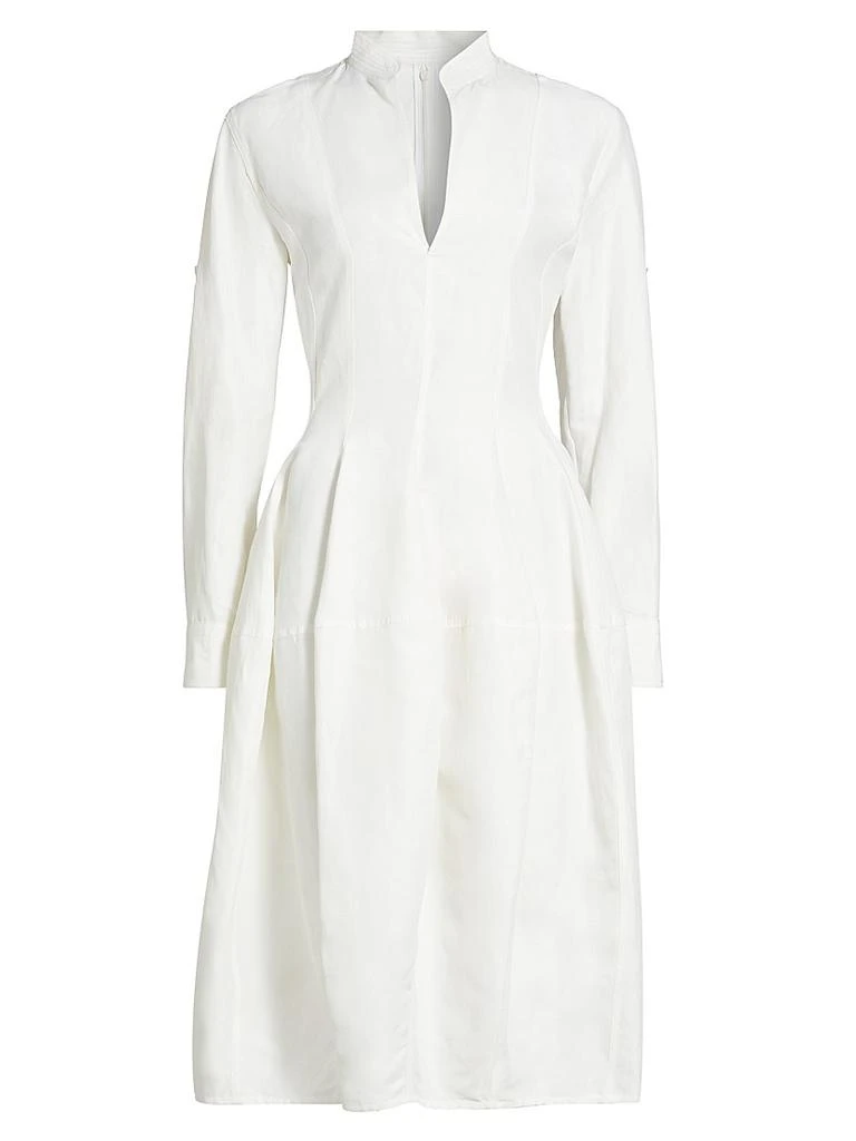 商品Bottega Veneta|Flared Long-Sleeve Midi-Dress,价格¥26136,第1张图片