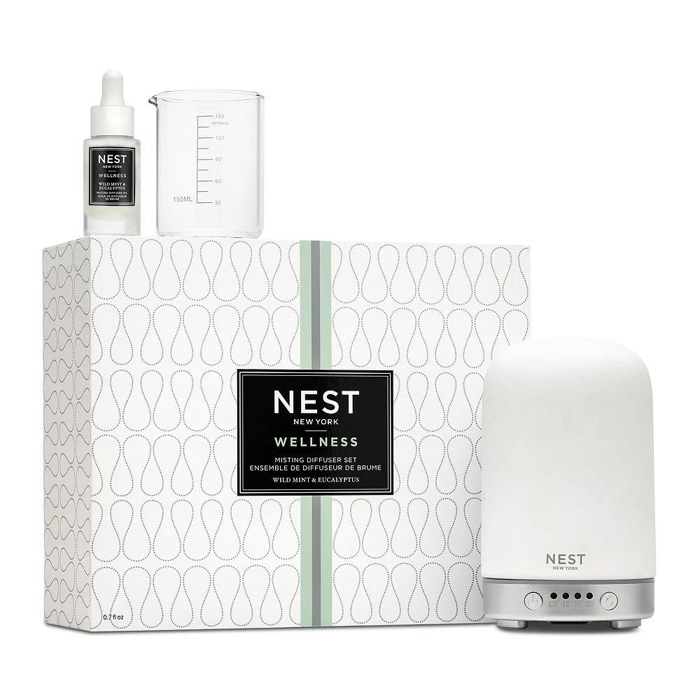 商品NEST New York|NEST Fragrances Misting Electronic Diffuser Set with Wild Mint & Eucalyptus Fragrance Oil,价格¥730,第1张图片