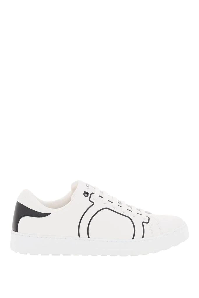 商品Salvatore Ferragamo|Salvatore Ferragamo Gancini Leather Sneakers,价格¥4334,第1张图片