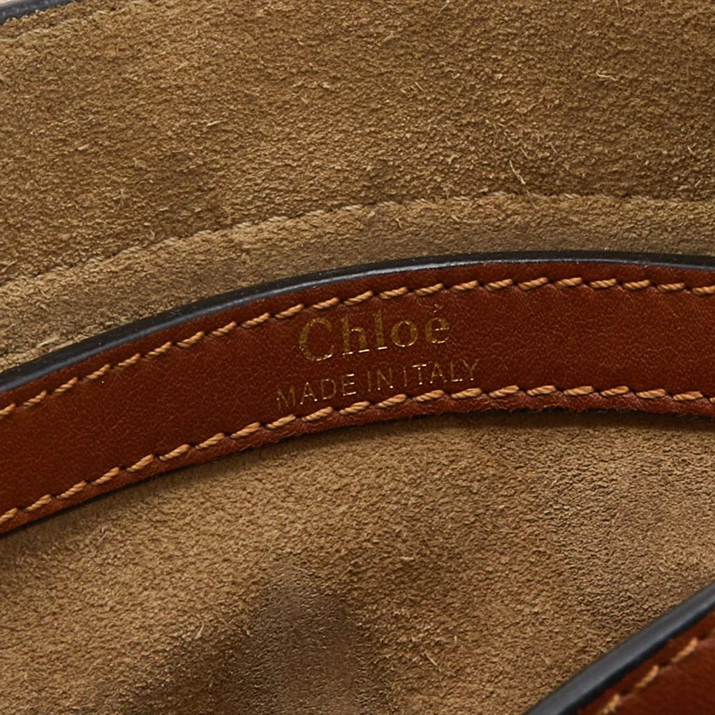 Chloe Brown Leather Small Braided Hudson Shoulder Bag 商品