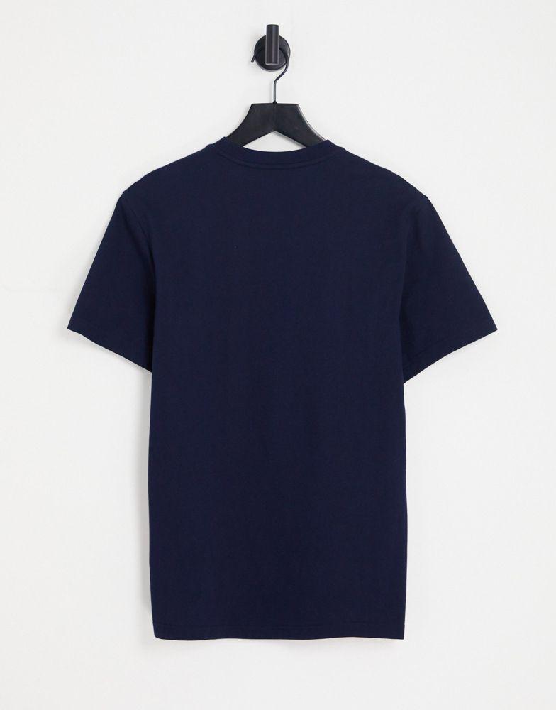 Lacoste cut and sew t-shirt in navy/red商品第3张图片规格展示