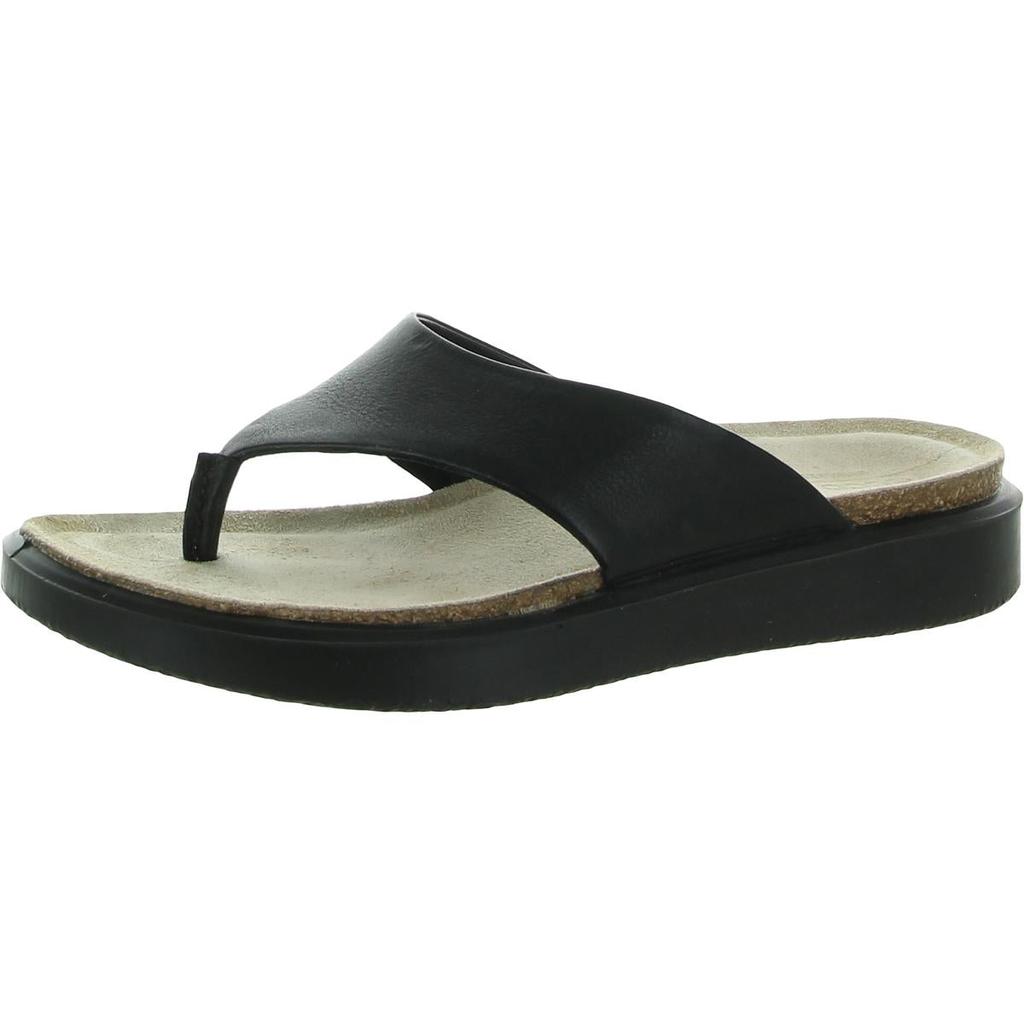 ECCO Womens Corksphere Leather Slip On Thong Sandals商品第8张图片规格展示