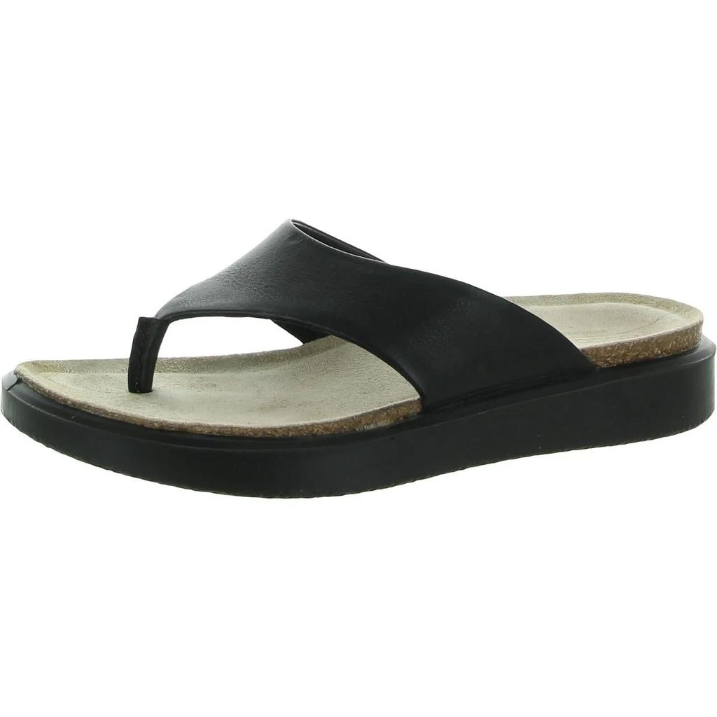 商品ECCO|ECCO Womens Corksphere Leather Slip On Thong Sandals,价格¥243,第4张图片详细描述