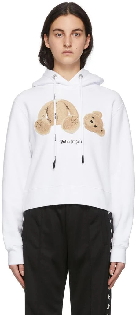 商品Palm Angels|White PA Bear Hoodie,价格¥2185,第1张图片