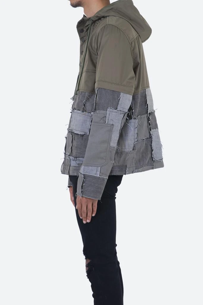 商品MNML|Patchwork Anorak Jacket - Olive,价格¥257,第4张图片详细描述