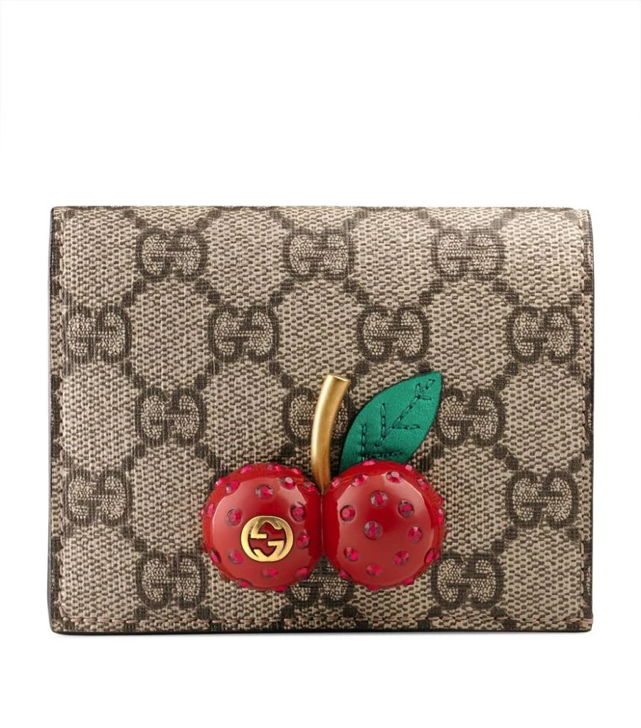 商品Gucci|GG Supreme Cherry Card Wallet,价格¥3609,第1张图片
