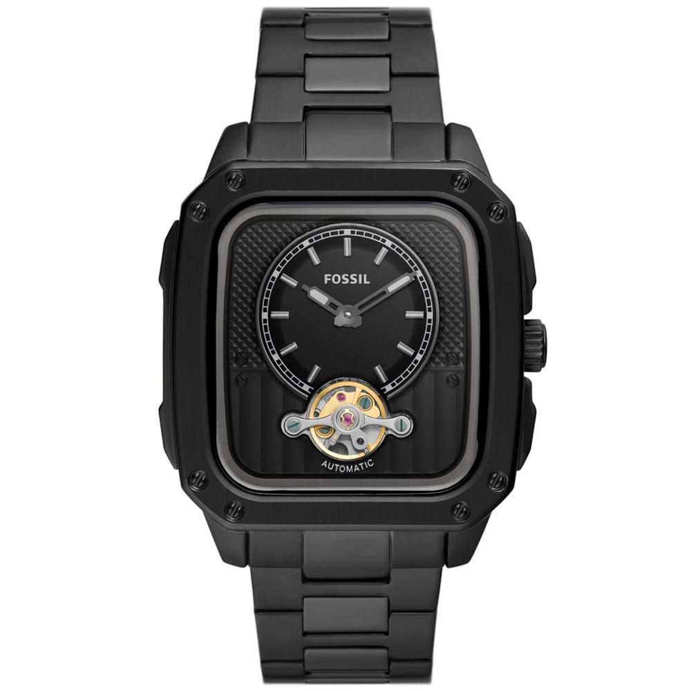 Men's Inscription Automatic Black Stainless Steel Bracelet Watch, 42mm商品第1张图片规格展示