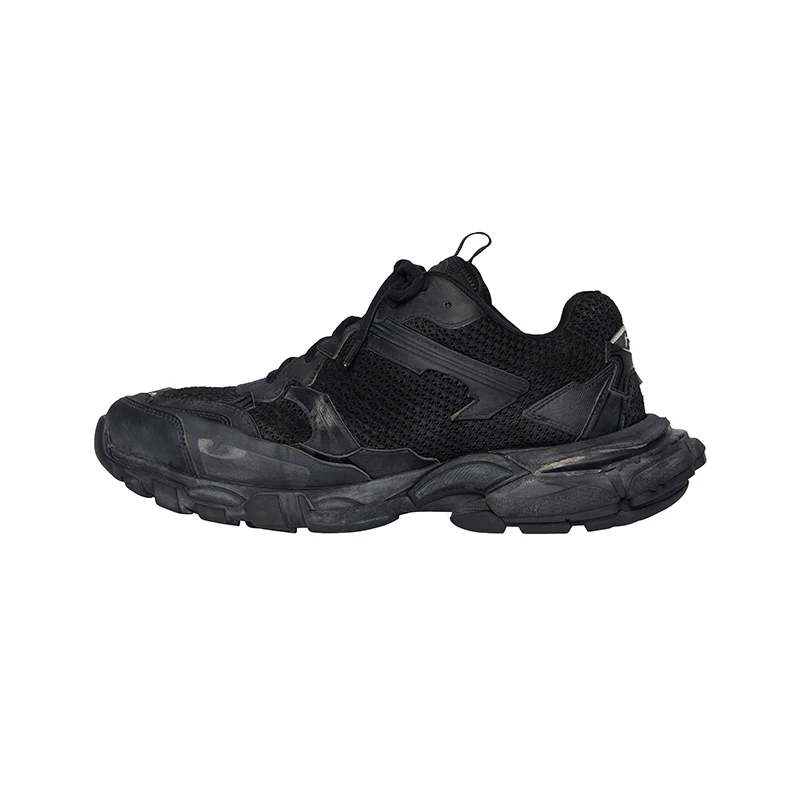 Balenciaga/巴黎世家 22年春夏新款 TRACK.3系列 女士黑色网布尼龙做旧效果运动鞋700873W3RF11090 商品