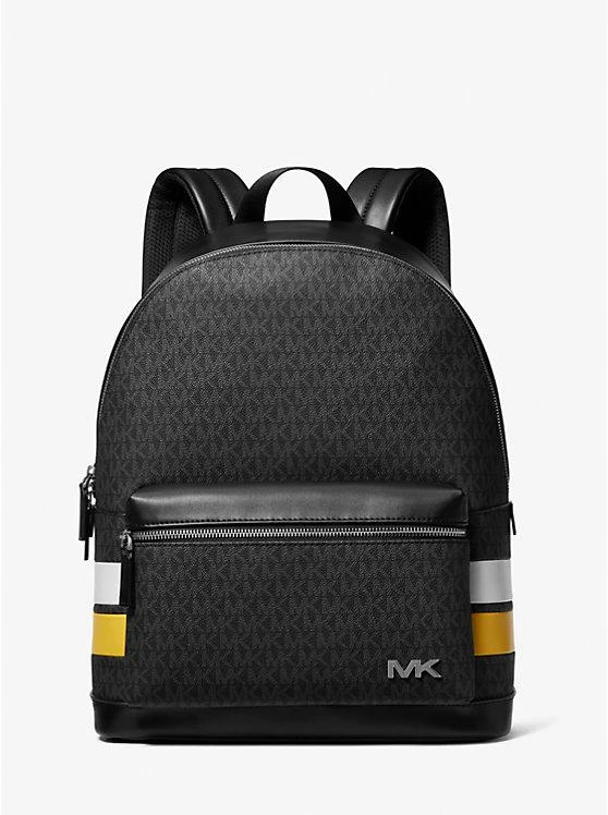 商品Michael Kors|Rivington Striped Signature Logo Stripe Backpack,价格¥1268,第1张图片