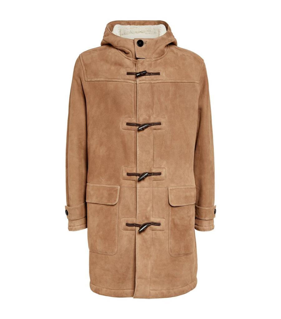 商品Yves Salomon|Suede Duffle Coat,价格¥29297,第1张图片