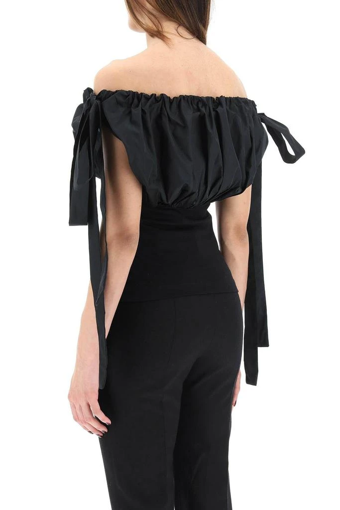 商品Alexander McQueen|JERSEY AND TAFFETA TOP,价格¥1518,第4张图片详细描述