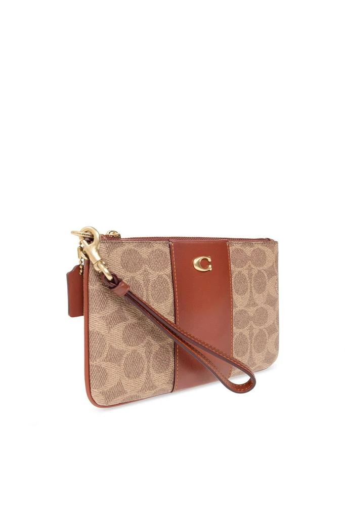 商品Coach|Coach Logo Plaque Monogrammed Small Wristlet Wallet,价格¥405,第3张图片详细描述