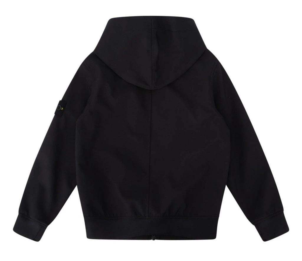 商品Stone Island Junior|Stone Island Junior Logo Patch Zip-Up Hooded Jacket,价格¥2126,第2张图片详细描述