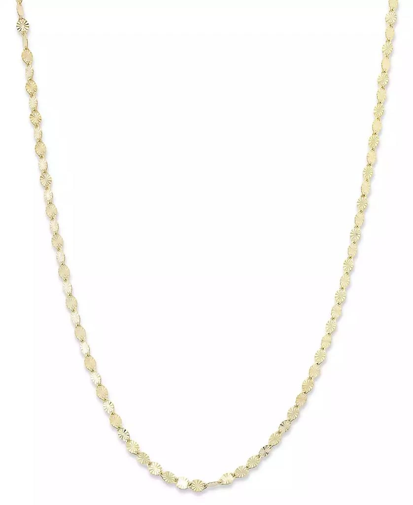 商品Giani Bernini|Giani Bernini 18K Gold over Sterling Silver Necklace, 20" Diamond-Cut Chain,价格¥371,第1张图片