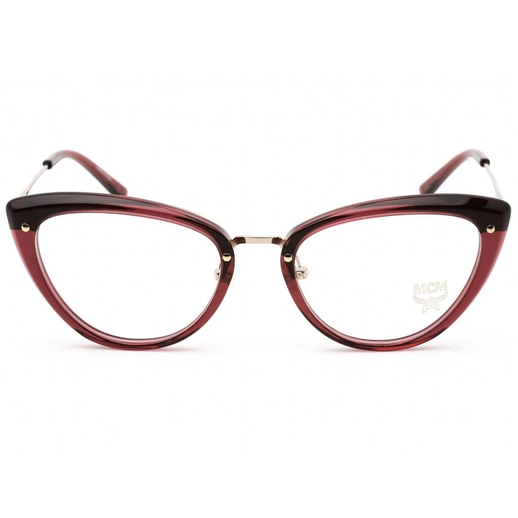 商品MCM|MCM Women's Eyeglasses - Clear Demo Lens Bordeaux Cat Eye Shape Frame | MCM2153 603,价格¥383,第2张图片详细描述