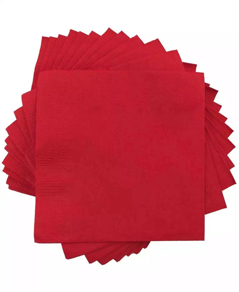 商品JAM Paper|Medium Lunch Napkins - 6.5" x 6.5" - 40 Per Pack,价格¥60,第1张图片