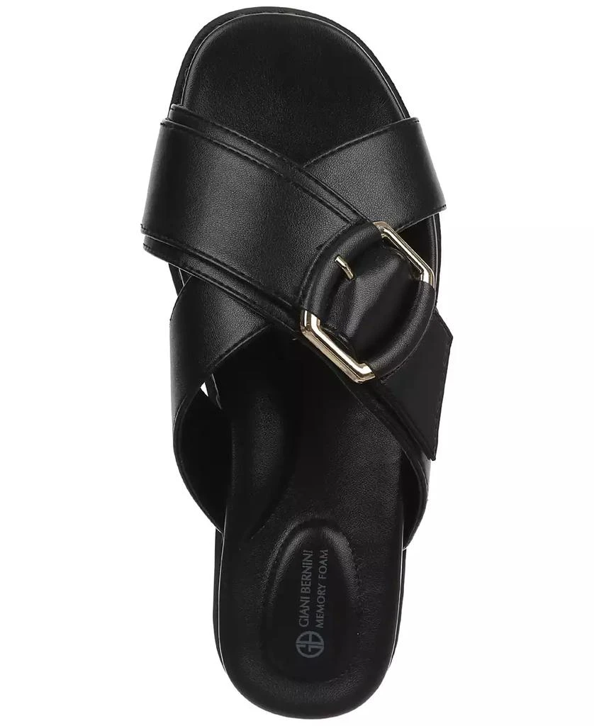 商品Giani Bernini|Women's Geralynn Memory Foam Crisscross Buckle Footbed Sandals, Created for Macy's,价格¥262,第4张图片详细描述