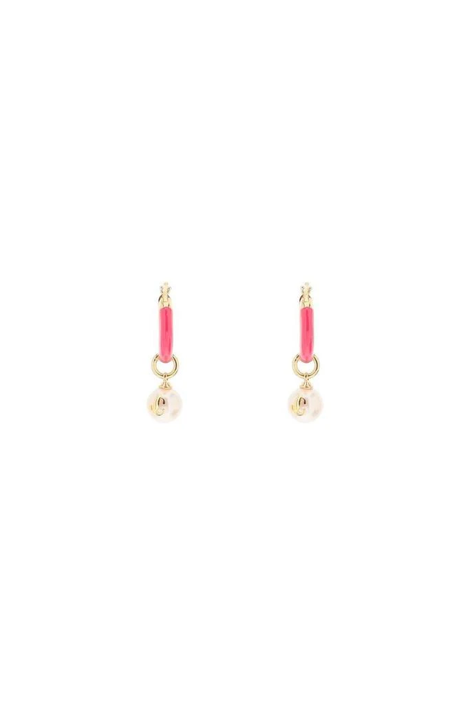 商品Jimmy Choo|Jimmy choo hoop earrings with pearls,价格¥2103,第1张图片
