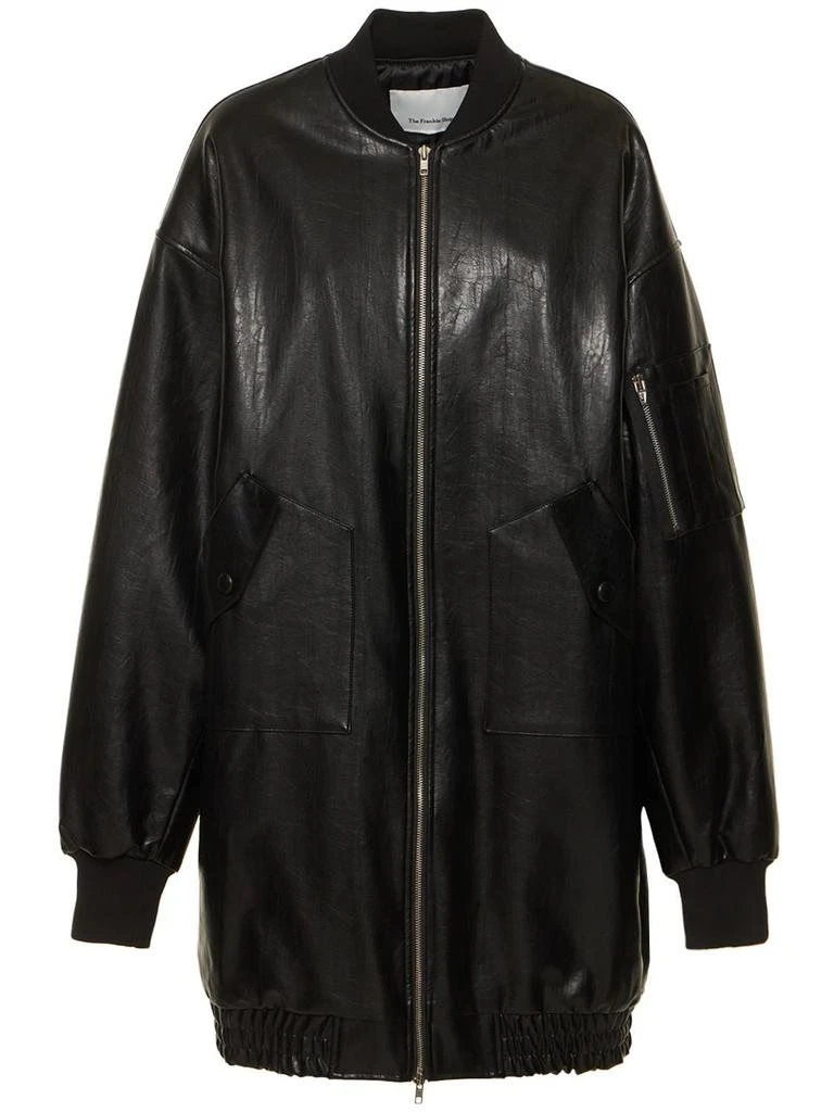 商品The Frankie Shop|Jesse Faux Leather Long Jacket,价格¥2617,第1张图片