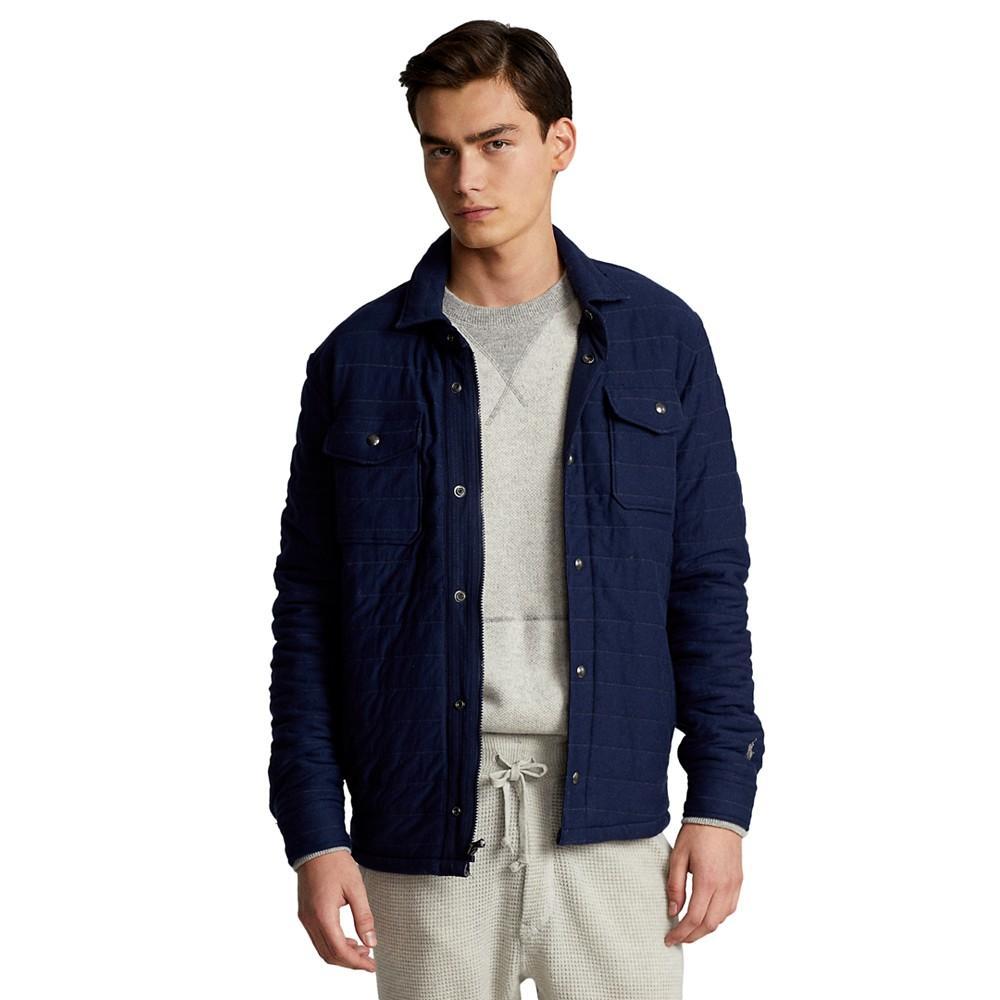 商品Ralph Lauren|Men's Quilted Double-Knit Shirt Jacket,价格¥1010,第1张图片
