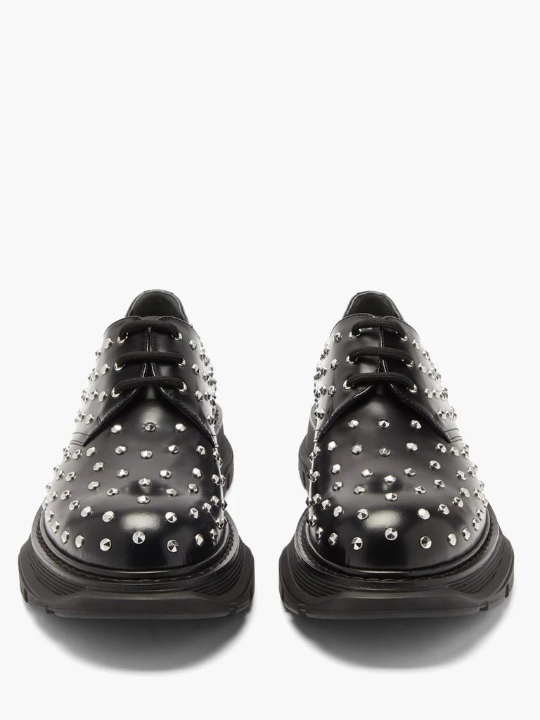 商品Alexander McQueen|Tread studded leather Derby shoes,价格¥7457,第5张图片详细描述