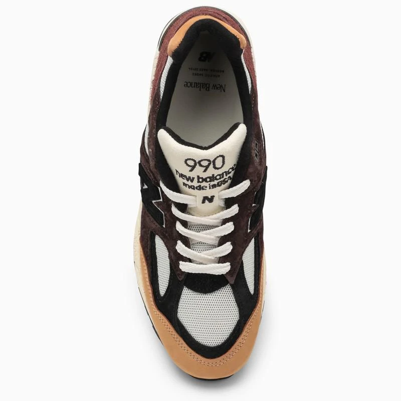 商品New Balance|New Balance Brown/beige/cream 990v2 Teddy Santis sneakers,价格¥1714,第3张图片详细描述