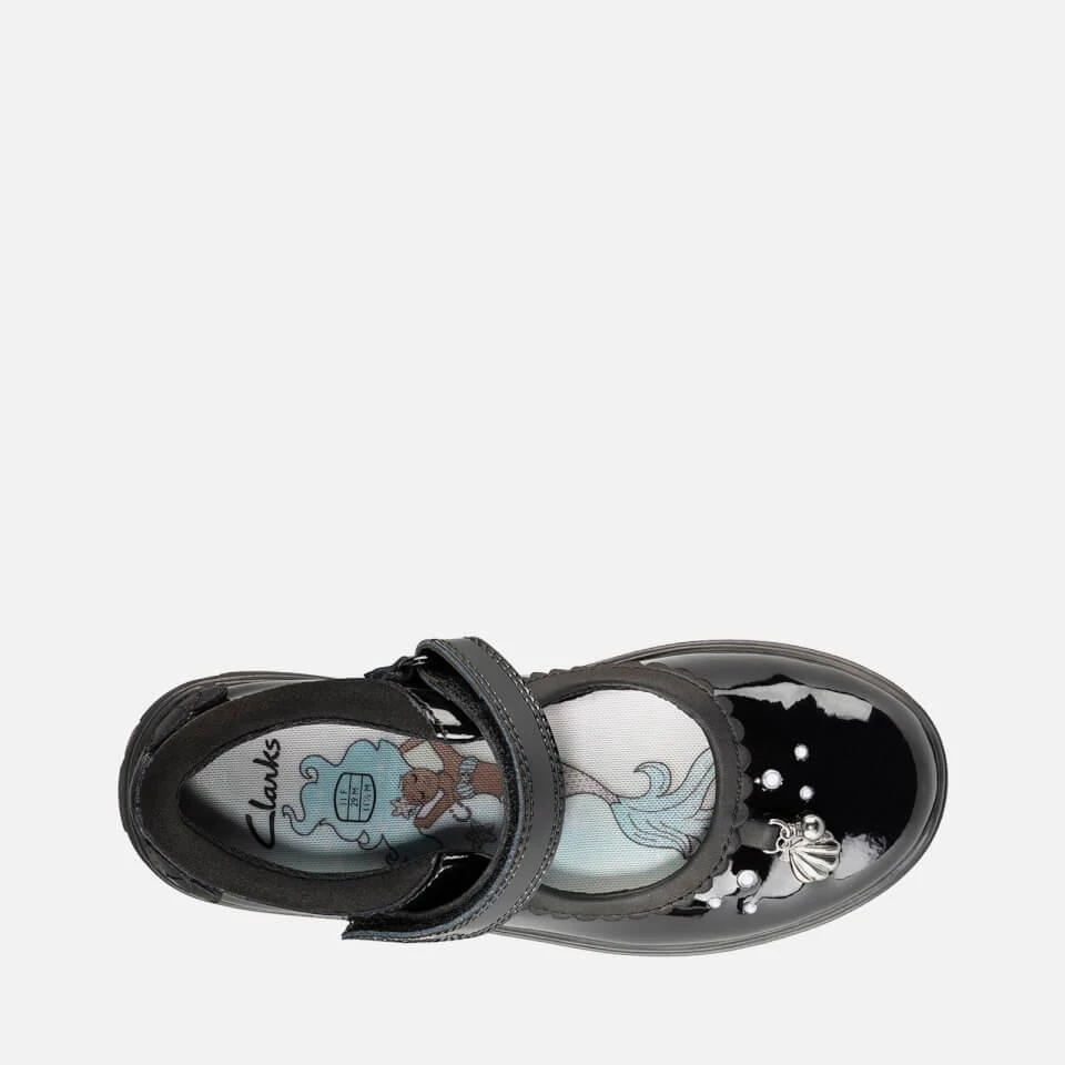 商品Clarks|CLARKS KIDS' SEA SHIMMER SCHOOL SHOES - BLACK PATENT,价格¥270,第2张图片详细描述