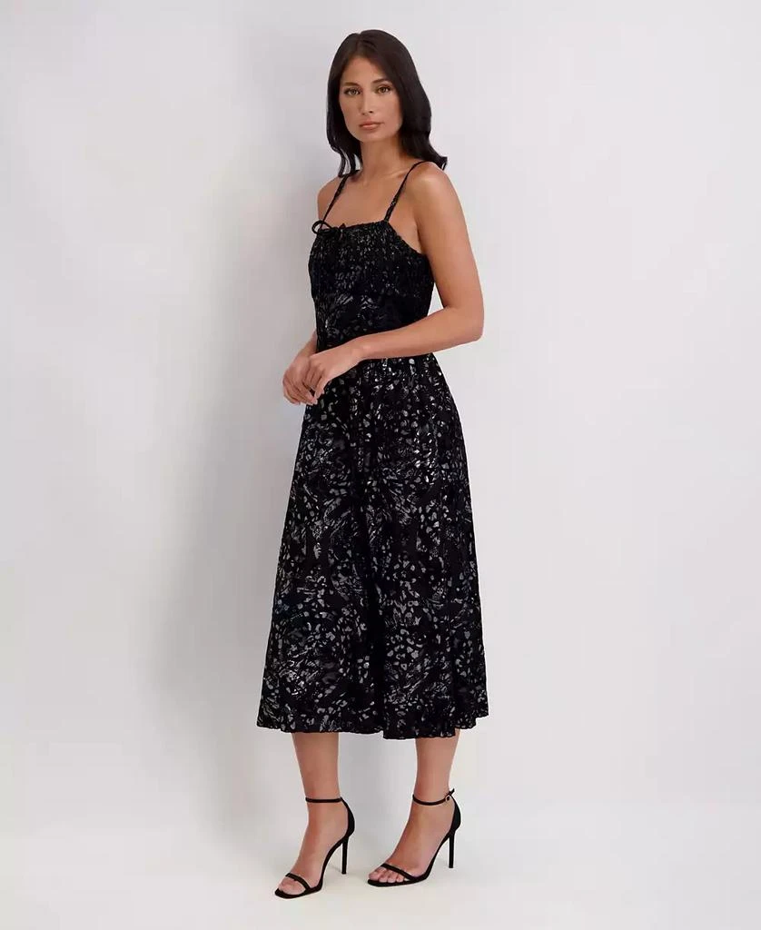 商品Kensie|Women's Burn Out Foil Slip Sleeveless Dress,价格¥1016,第2张图片详细描述