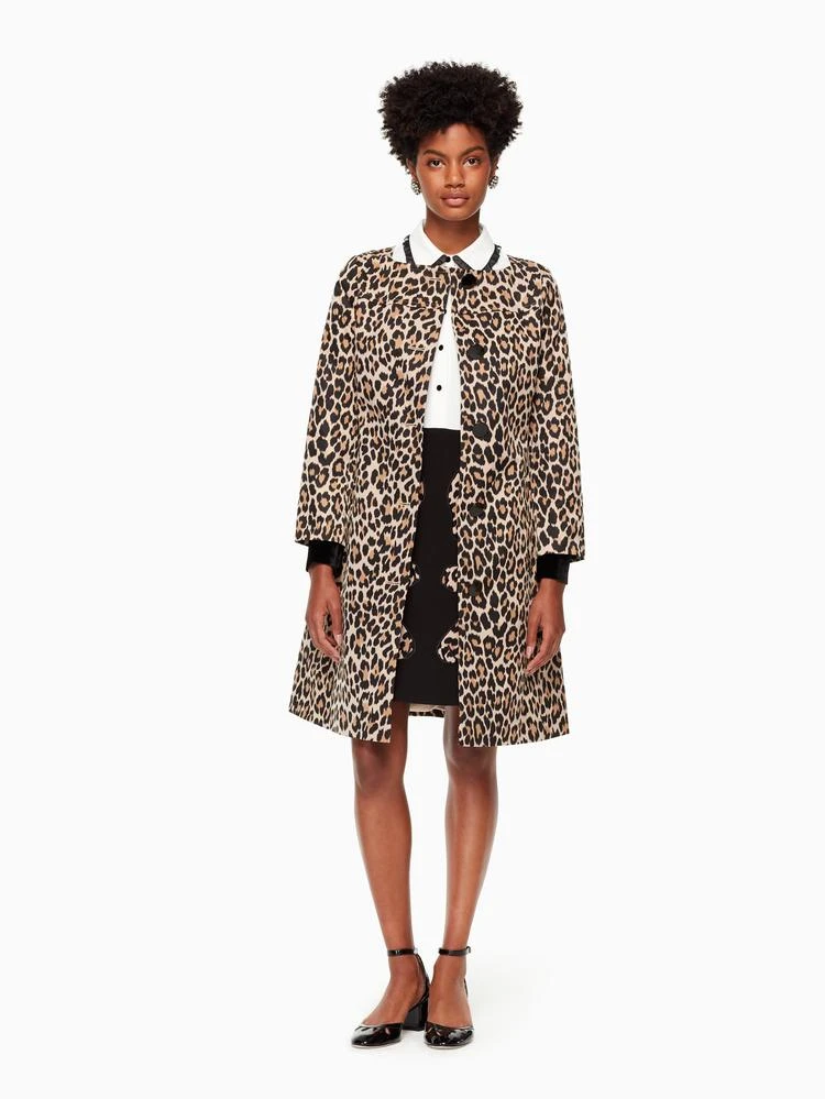 商品Kate Spade|leopard-print coat,价格¥2597,第2张图片详细描述