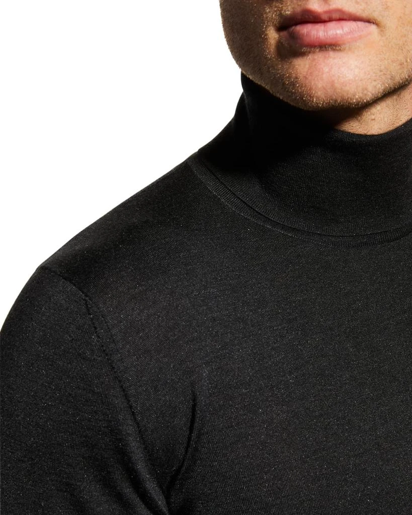 商品Kiton|Men's Cashmere-Silk Turtleneck Sweater,价格¥5932,第5张图片详细描述