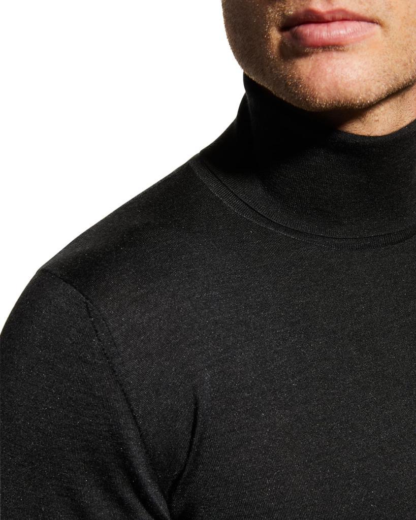 商品Kiton|Men's Cashmere-Silk Turtleneck Sweater,价格¥14580,第7张图片详细描述