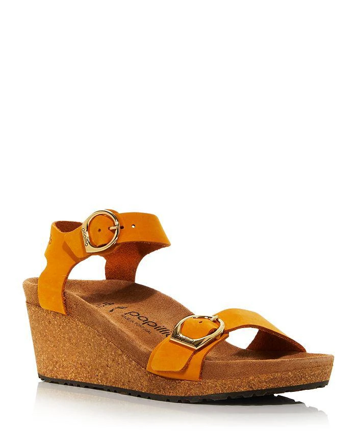商品Birkenstock|Women's Papillio Soley Buckle Wedge Sandals,价格¥528,第1张图片详细描述