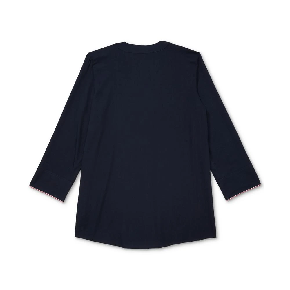 商品Tommy Hilfiger|Women's V-Neck Top with Wide Neck Opening,价格¥171,第2张图片详细描述