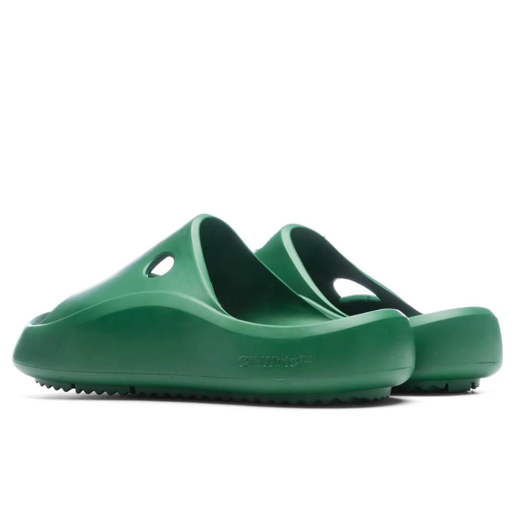 商品Off-White|Meteor Rubber Slider - Green/Green,价格¥2304,第3张图片详细描述