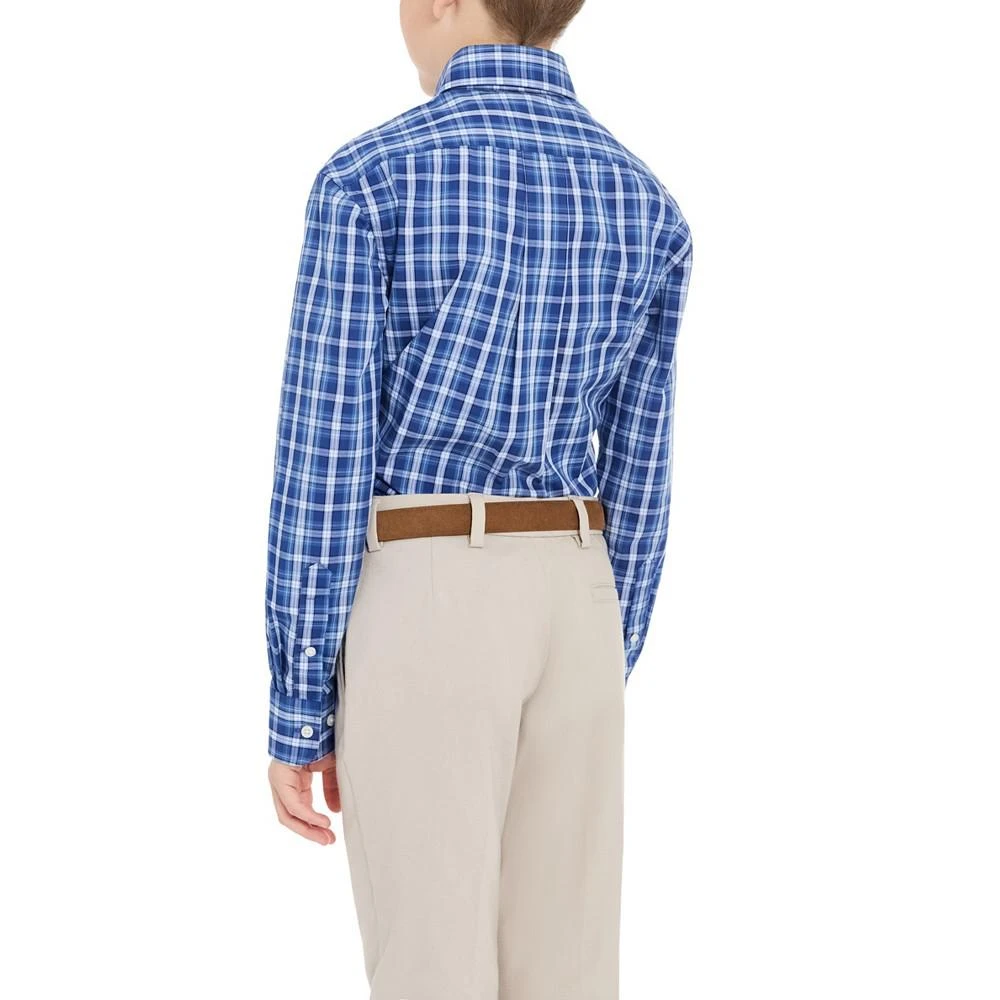 商品Brooks Brothers|Big Boys Long Sleeve Classic-Fit Plaid Dress Shirt,价格¥155,第2张图片详细描述