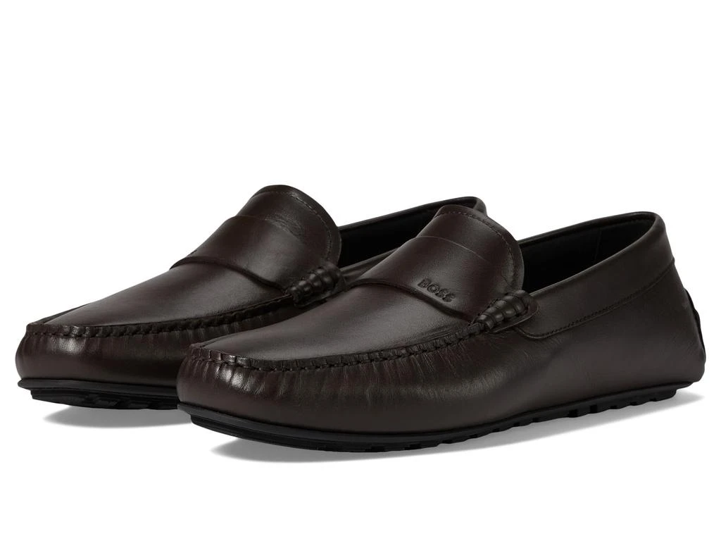 商品Hugo Boss|Smooth Leather Slip-On Drivers,价格¥1498,第1张图片